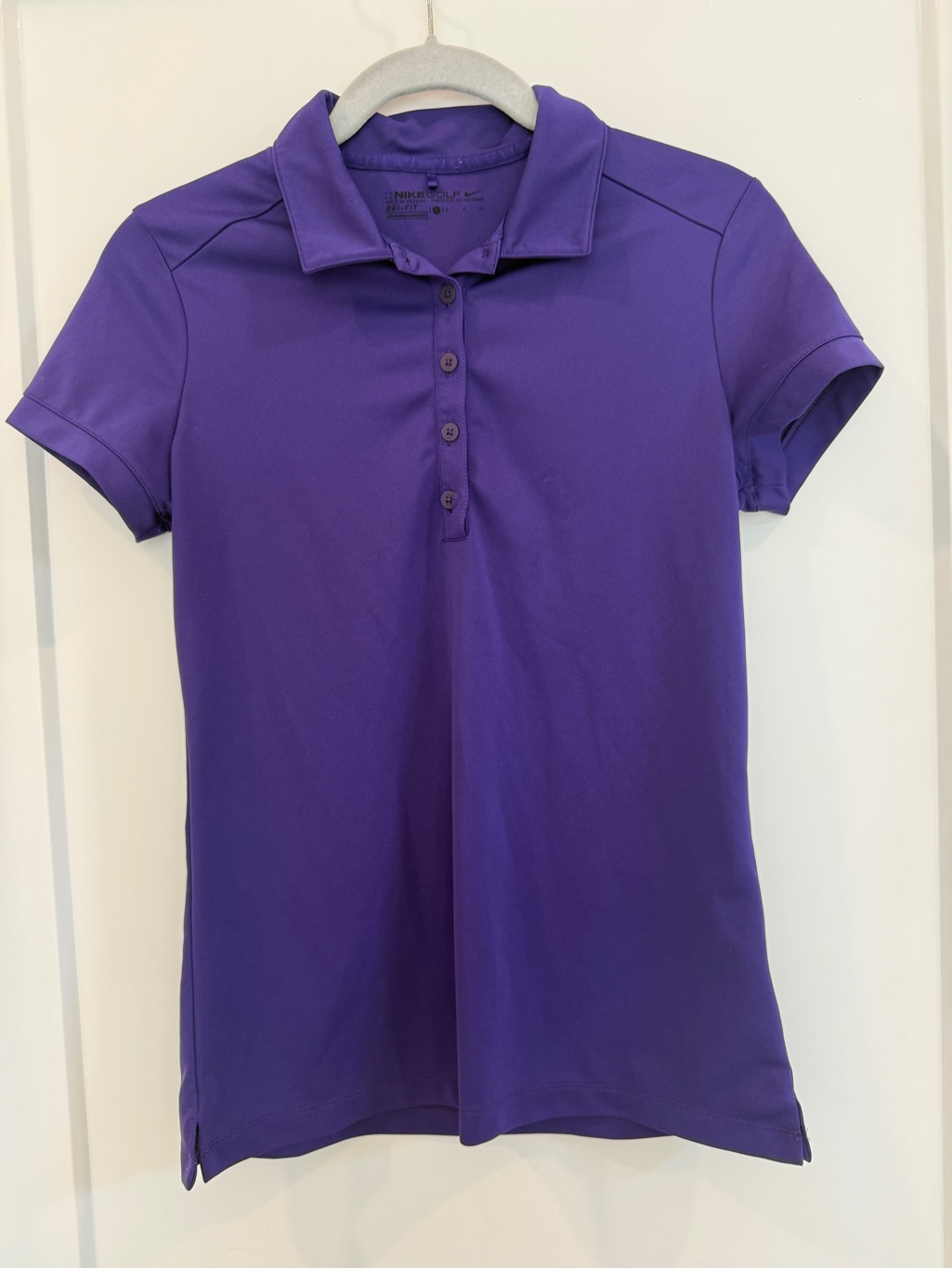 Nike Womens Golf Purple ShortSleeve